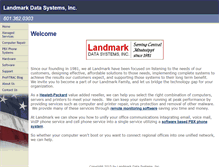 Tablet Screenshot of landmarkdata.com